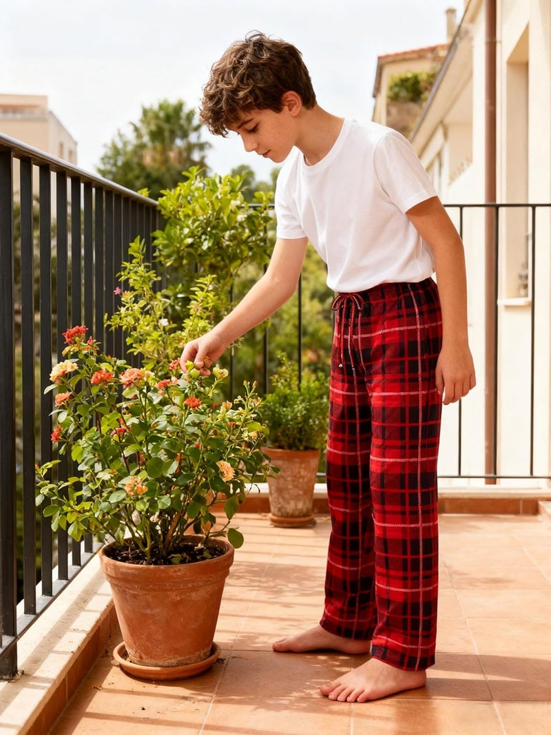 BFUSTYLE Kids Pajama Pants Funny Boys Girls Pyjamas Loose Holiday Bottoms 6-16 Years Pjs Trouser - Image 3